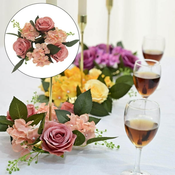 Pillar Candle Rings Wreath Festival Wedding Halloween flower