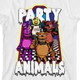 thumbnail image 7 of Five Nights At Freddy's Party Animals Youth White Crew Neck Short Sleeve T-shirt - Medium, 7 of 7