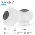 thumbnail image 3 of SoundBot® SB510 HD Altavoz de ducha Bluetooth 4.0 resistente al agua, altavoz portátil manos libres con micrófono incorporado, 6 horas de reproducción, botones de control y ventosa dedicada para ducha, 3 of 5