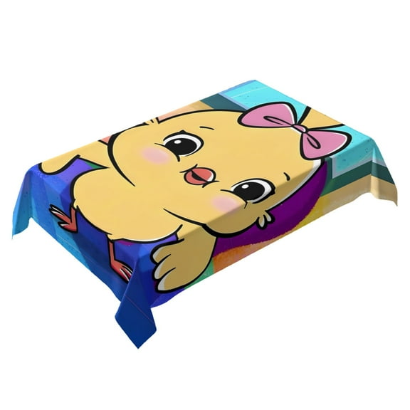 Canticos-theme square tablecloth has an iconic print, fits most tables, and is easy to care for perfect gifts for fans friends and family，55" x 71"（140*180cm）