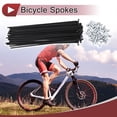thumbnail image 2 of Unique Bargains 36 Set 12G Bicycle Spoke 12G Bike Wheel Spokes 45 Steel Black-165mm, 2 of 7