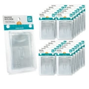 Pen+ Gear  Clear Plastic Name Tag Badge ID Card Holders, 3-3/8 x 2-1/4 in Inner Size 24 Pack 12 Count per Pack