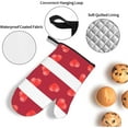 thumbnail image 3 of Mother''s Day Oven Mitts and Pot Holders Sets 4 pcs, Kitchen Oven Gloves Heat Resistant BBQ Gloves Non Slip for Chef, Cooking, Baking, 3 of 6