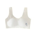 thumbnail image 4 of Piuwrlz Big Girls Chest Underwear Teen Kids Breathable Bra Comfortable Bralette Breathable Sports Bras White Size 12-14 Years, 4 of 5