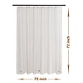 thumbnail image 2 of Mrs Awesome Clear Waterproof Shower Curtain Liner Lightweight PEVA with Magnets, Black -72" x 72", 2 of 6