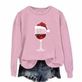 thumbnail image 2 of ‌FDGIU Women's Christmas Sweatshirt 2025 – Fleece Lined Pullover, Merry & Bright Holiday Top, 2 of 3