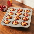 thumbnail image 6 of Farberware Disney Bake with Mickey Mouse 12 Cup Nonstick Muffin Pan / Cupcake Pan, Dishwasher Safe and Oven Safe to 450°F, Black, 6 of 8