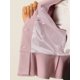 thumbnail image 5 of Blazer corto de trabajo INSPIRE CHIC para mujer con cuello de solapa, manga larga, volantes, chaqueta casual de oficina XL rosa, 5 of 6