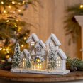 thumbnail image 2 of Melrose LED Lighted Flocked Holiday Village Christmas Decoration - 12.5"", 2 of 3