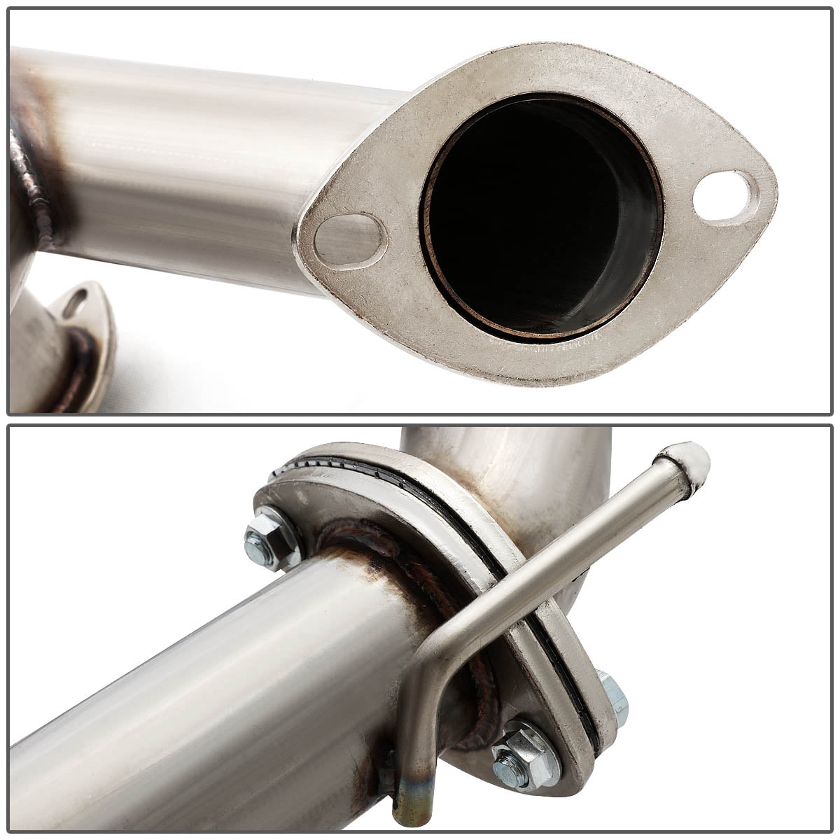 DNA Motoring CBE-HT07V6 For 2007 to 2008 Tiburon GK V6 Stainless Steel Dual 4" Muffler Tip Catback Exhaust System