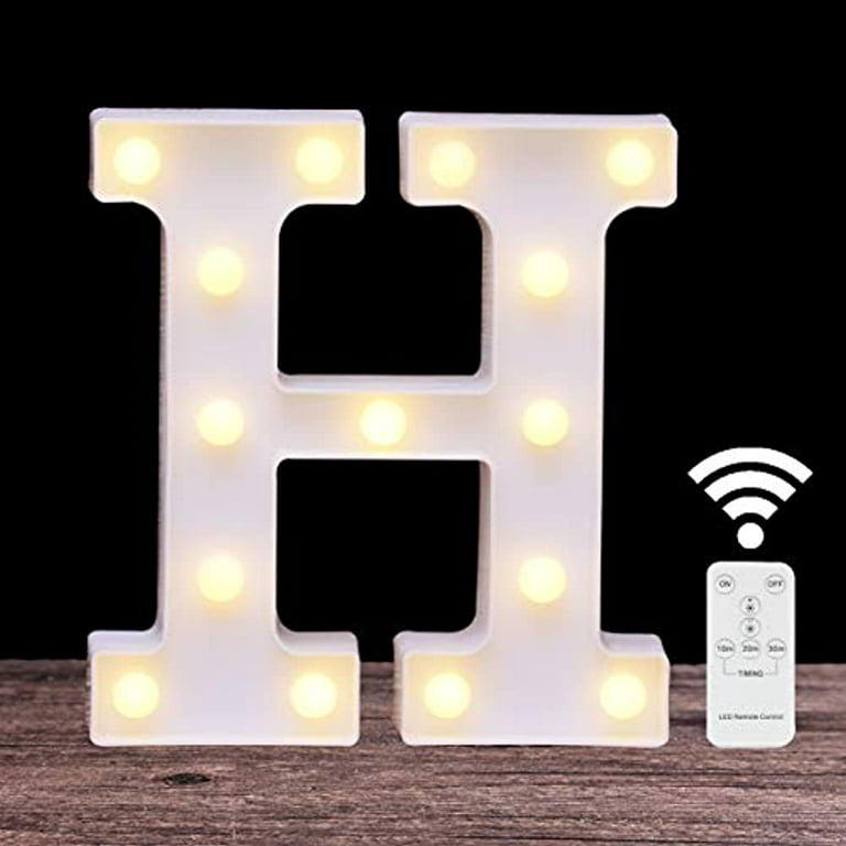  Light Up Letters H, Happy Birthday Light Up Sign, Lighted  Letters, Big Letters for Party Decorations, Cool Led Lights, Decorative  Letters for Shelf, English Classroom Decor, Light Up Letters for Party 