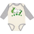thumbnail image 3 of Inktastic St Patricks Day Irish Unicorn Girls Long Sleeve Baby Bodysuit, 3 of 5