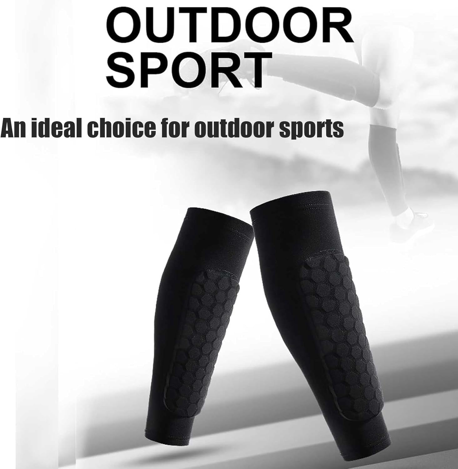 Kinder Erwachsene Elastic Soccer Shin Guard Ärmel Waden kompression hülse Waben