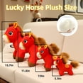 thumbnail image 5 of Soft Plush Stuffed Animal Horse Plush Toy, Symbolizing Animal Gift Decoration for Christmas in 2026, 5 of 10