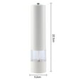 thumbnail image 6 of opvise Electric Pepper Mill Adjustable Grinding Knob LED Light Single-button Spice Grinder with See-through Cylinder Black, 6 of 7