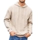 thumbnail image 2 of MHFRRA Sudadera con Capucha Informal de Mezcla Suave con Capucha Ajustable para Uso Diario, Ropa de Calle Cómoda Blanco, 2 of 7
