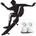 thumbnail image 3 of Eigraketly 4 piezas rueda de monopatín ruedas de longboard reemplazo profesional azul oscuro patinar Blanco Eigraketly OD020059-03, 3 of 6