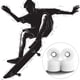 thumbnail image 2 of Skate Board Wheel con rodamientos PU Ruedas de longboard Kits de reparación profesional Accesorios de piezas para patinaje al aire libre 4x Inevent OD020059-03, 2 of 7
