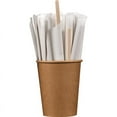 thumbnail image 1 of Nvzi 100pcs Disposable Wood Coffee Stirrers 4 Inch for Mixing Cocktail Hot Chocolate Drinking Tea, 1 of 5