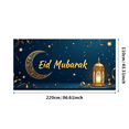 thumbnail image 3 of LUUFILx Eid Mubarak Banner Backdrop Islamic Celebration Moon and Lantern Festive Decor Photography Background Ramadan Mubarak Party Decorations Event Supplies, 3 of 9