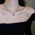 thumbnail image 5 of Collar con colgante de corazón, cadena para clavícula, joyería de moda para mujer, regalo, 5 of 5