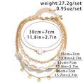 thumbnail image 2 of NICKSUN Boho Beach Layered Necklace, Seashell Starfish Imitation Pearl Stackable Multi Strand Choker Necklace, Vintage Ocean Vacation Women Neck Jewelry, 2 of 9