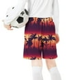 thumbnail image 4 of WMTBSRSW Boys Hawaii Graphic Shorts Funny Graphic Print Summer Beach Shorts Lightweight High Waisted Drawstring Shorts with Pockets 7-14 Years, 4 of 6