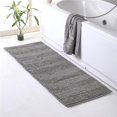 thumbnail image 1 of Affinity Linens LBD22X60RG-SVL Braided & Loop Chenille Oversized Bath Rug, Silver - 22 x 60 in., 1 of 3