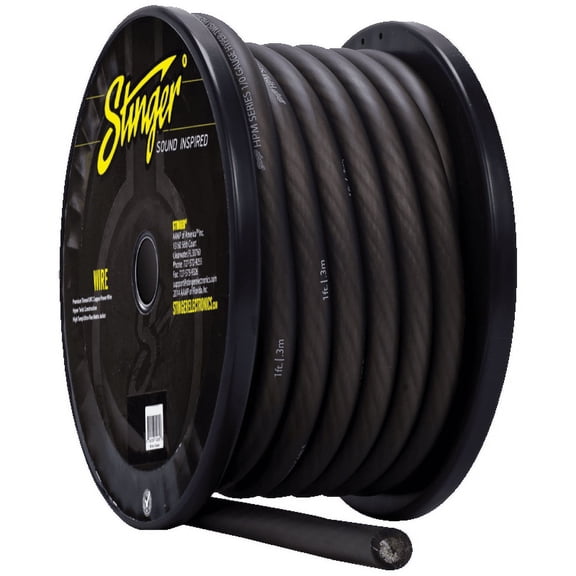 Stinger SSVLS122B - 12GA PRO SPEAKER WIRE: BLACK - 50 ft.