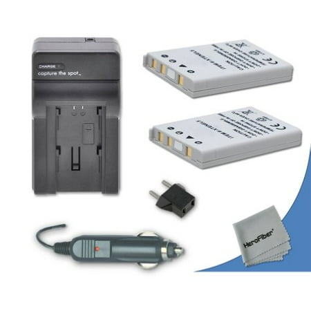 En El 15 Battery Charger 2 High Capacity Replacement Nikon EN-EL5 Batteries with AC/DC Quick Charger Kit Made for Nikon Coolpix P3 Digital Camera ()