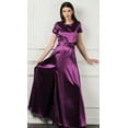 thumbnail image 2 of Luxury Satin Dress With Belt Bridesmaid Dresses Wedding Guest Dress Long Evening Dress, 2 of 6