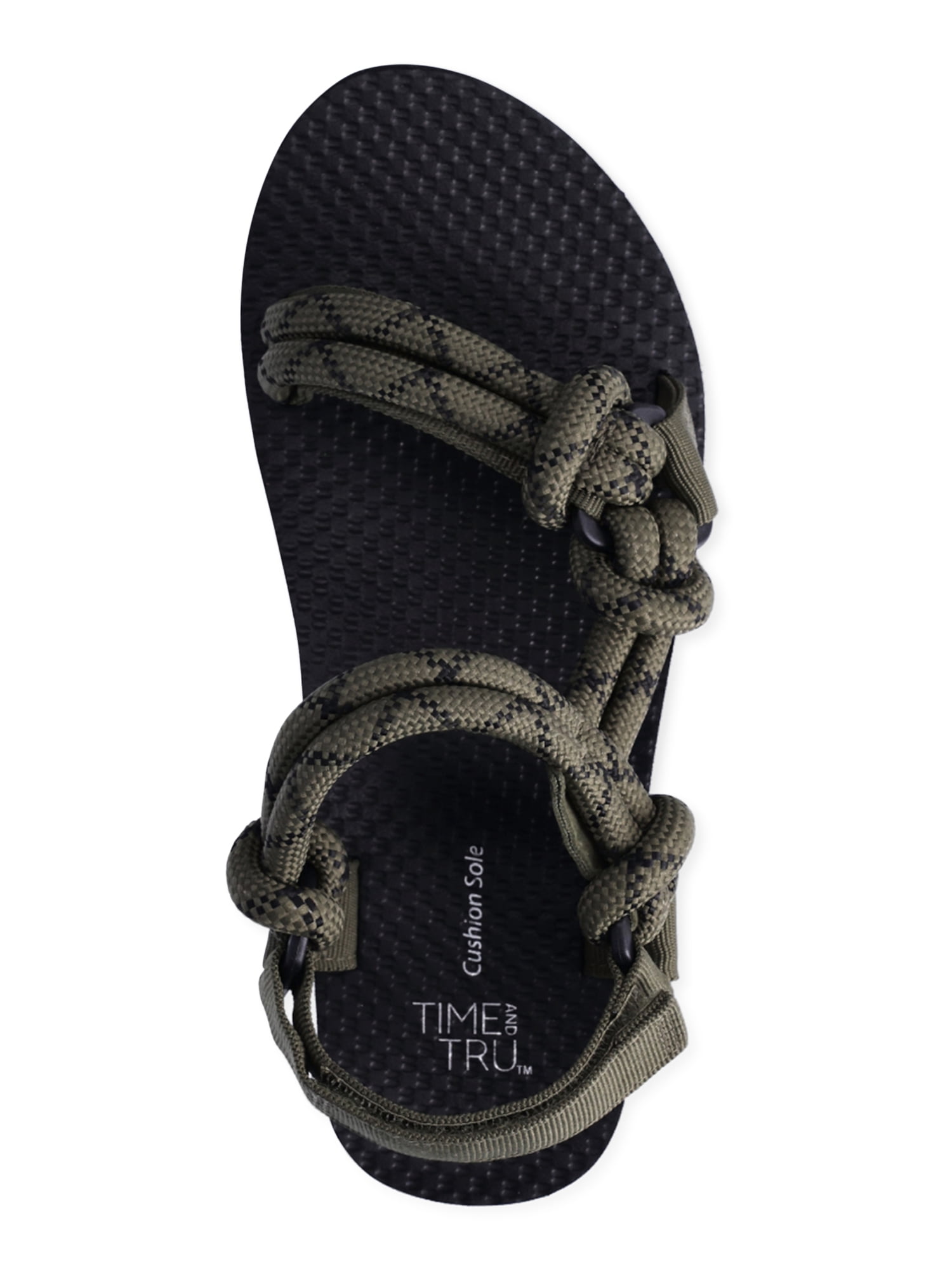 Time and Tru Women's Nature Sandals, Wide-Width Available