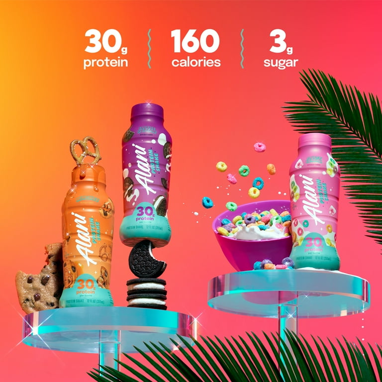 Alani Nu Protein Shake, Fruity Cereal, 12 fl oz, Bottle, 30g