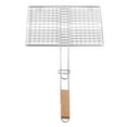 thumbnail image 2 of BBQ Grill Basket, Easy To Operate Fish Grill Basket Stainless Steel  For BBQ, 2 of 8