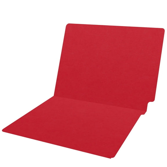 20 pt Super Heavy Duty Color Folders, Full Cut End Tab, Letter Size, Red (Box of 40)