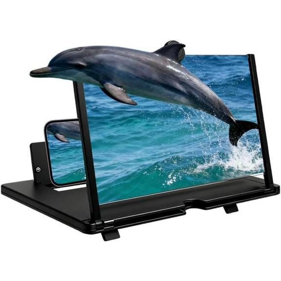 Screen Magnifier for Cell Phone, 2026 New Big Screen Phone Magnifier Portable 3D Magnifying Screen for Elderly