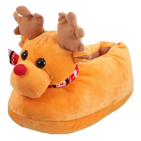

1 Pair of Bottom Slippers Christmas Theme Slippers Comfortable Home Shoes
