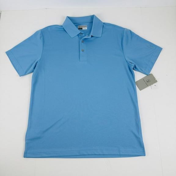 PGA Tour Mens Regular fit Short Sleeve Polo Shirt XL Blue Solid