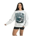 thumbnail image 3 of Women's Gameday Couture Gray Philadelphia Eagles Heritage Premium Fleece Pullover Sweatshirt, 3 of 5