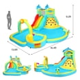 thumbnail image 5 of Ktaxon Inflatable Bounce House with Water Bucket, Rainbow Sprinklers, Water Slide Bounce House With Blower, Inflatable Water Slide Park for Party, Backyard, Lawn, 5 of 7