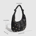 thumbnail image 4 of SPEKSEE Women's Studded Y2k Shoulder Bag Gold Studs Pebble Grain Faux Leather Hobo Handbags Daily Life Purses, 4 of 8