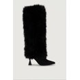 thumbnail image 3 of Women's Faux Fur Pointed Toe Spool Heel Boots, 3 of 6