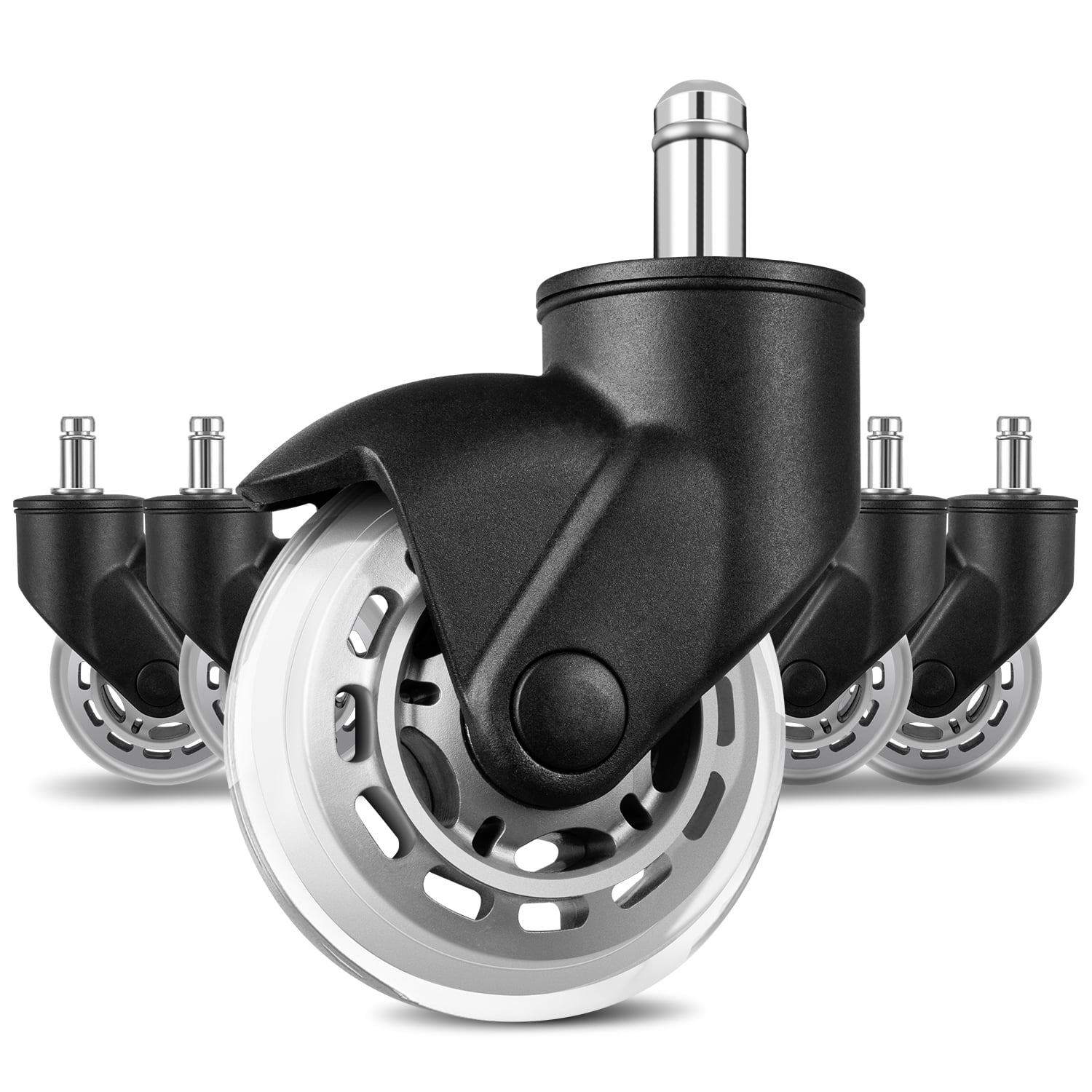 Office Chair Wheels Replacement,(Set of 5) 3'' Office Caster Wheels
