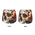 thumbnail image 3 of Salouo Rose Floral Skull Print Women's 2 in 1 Running Shorts Double-Layer Shorts Athletic Workout Gym Yoga Shorts Running Shorts for Women-Small, 3 of 7