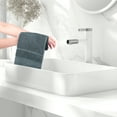 thumbnail image 6 of REGALWOVEN 6 Pack Cotton Washcloths for Face, Waffle Face Towels, Multi-Purpose Wash Cloths for Bathroom Grey 14' x 14', 6 of 7