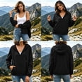 thumbnail image 5 of Women's Rain Jacket Full Zip Hooded Water Resistant Long Sleeve Outdoor Hiking Windbreaker, 5 of 9