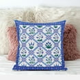 thumbnail image 3 of Amrita Sen Designs  26 x 26 in. Mughal Art Broadcloth Indoor & Outdoor Blown & Closed Pillow - Blue, Purple & Green, 3 of 4