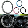 thumbnail image 6 of Car Steering Wheel Cover Antislip Pu Leather Fits 14 5 To 15 Inch Wheels, 6 of 9