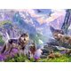 thumbnail image 1 of 30x40 Cm 5d Peinture Diamant Diy Complet,peinture Au Diamant De La Meute De Loups Diy Diamond Strass Toile Point De Croix Painting Par Numro Pour, 1 of 5