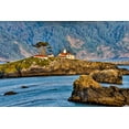 thumbnail image 2 of Restuccia, Joe III 24x17 Gold Ornate Wood Framed with Double Matting Museum Art Print Titled - USA-California-Crescent City-Battery Light House, 2 of 4